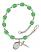 Blessed Trinity Engravable Rosary Bracelet with Peridot Beads