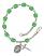 Saint Catherine of Sweden Engravable Rosary Bracelet with Peridot Beads