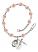 Pope Emeritace Benedict XVI Rosary Bracelet with Pink Beads