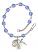 Saint Joseph of Cupertino Rosary Bracelet with Sapphire Beads