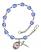 Saint Rafka Engravable Rosary Bracelet with Sapphire Beads