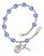 Saint Andrew Kim Taegon Engravable Rosary Bracelet with Sapphire Beads