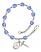 Blessed Emilee Doultremont Engravable Rosary Bracelet with Sapphire Beads