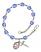 Saint Mary Magdalene of Canossa Engravable Rosary Bracelet with Sapphire Beads