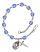 Saint John XXIII Rosary Bracelet with Sapphire Beads