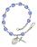 Miraculous Rosary Bracelet with Sapphire Beads