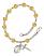 Saint Apollonia Engravable Rosary Bracelet with Topaz Beads