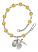 Saint Benedict Rosary Bracelet with Topaz Beads