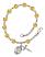 Saint Alexander Sauli Engravable Rosary Bracelet with Topaz Beads