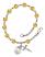 Saint Louis Engravable Rosary Bracelet with Topaz Beads