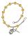 Saint Anastasia Engravable Rosary Bracelet with Topaz Beads