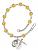 Pope Emeritace Benedict XVI Rosary Bracelet with Topaz Beads