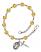 Our Lady of Africa Engravable Rosary Bracelet with Topaz Beads