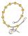 Saint Odilia Engravable Rosary Bracelet with Topaz Beads