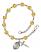 Saint Joachim Engravable Rosary Bracelet with Topaz Beads