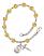 Saint Fina Engravable Rosary Bracelet with Topaz Beads