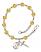 Saint Regis Engravable Rosary Bracelet with Topaz Beads