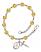 Blessed Emilee Doultremont Engravable Rosary Bracelet with Topaz Beads