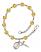 Blessed Herman the Cripple Engravable Rosary Bracelet with Topaz Beads