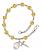 Saint Lydia Purpuraria Engravable Rosary Bracelet with Topaz Beads