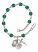 Saint Benedict Rosary Bracelet with Zircon Beads