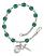 Saint Benjamin Engravable Rosary Bracelet with Zircon Beads