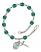 Saint Christopher Engravable Rosary Bracelet with Zircon Beads