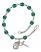 Saint David of Wales Engravable Rosary Bracelet with Zircon Beads