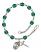 Saint Florian Engravable Rosary Bracelet with Zircon Beads