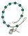 Saint Joseph Engravable Rosary Bracelet with Zircon Beads