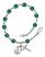 Saint Joshua Engravable Rosary Bracelet with Zircon Beads