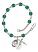 Pope Emeritace Benedict XVI Rosary Bracelet with Zircon Beads