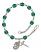 Our Lady of All Nations Engravable Rosary Bracelet with Zircon Beads