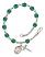 Saint Hannibal Engravable Rosary Bracelet with Zircon Beads