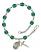 Saint Clement Engravable Rosary Bracelet with Zircon Beads