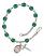 Saint Raymond of Penafort Engravable Rosary Bracelet with Zircon Beads