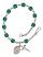 Our Lady of Assumption Engravable Rosary Bracelet with Zircon Beads