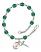 Saint Eligius Engravable Rosary Bracelet with Zircon Beads