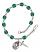 Saint John XXIII Engravable Rosary Bracelet with Zircon Beads