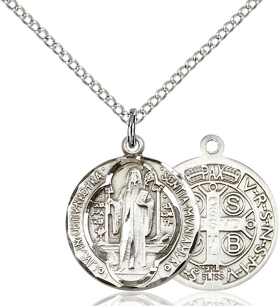 Sterling Silver St. Benedict Pendant