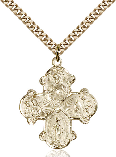 Gold-Filled 4-Way Pendant