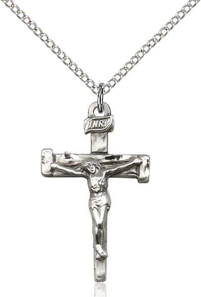 Sterling Silver Nail Crucifix Pendant