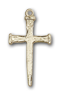 Gold-Filled Nail Cross Pendant