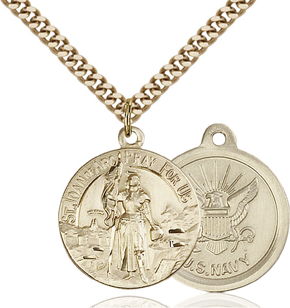 Gold-Filled St. Joan of Arc Pendant