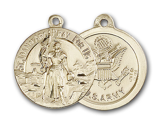 14K Gold St. Joan of Arc Pendant