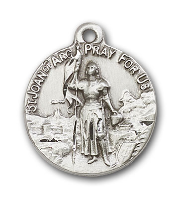 Sterling Silver St. Joan of Arc Pendant
