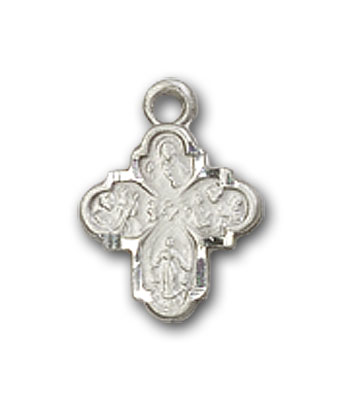 Sterling Silver 4-Way Pendant