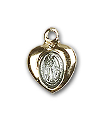 14K Gold Spade-shaped Miraculous Medal