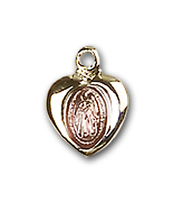 14K Gold and Epoxy Miraculous Medal