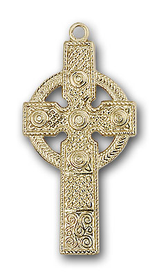 Gold-Filled Kilklispeen Cross Pendant